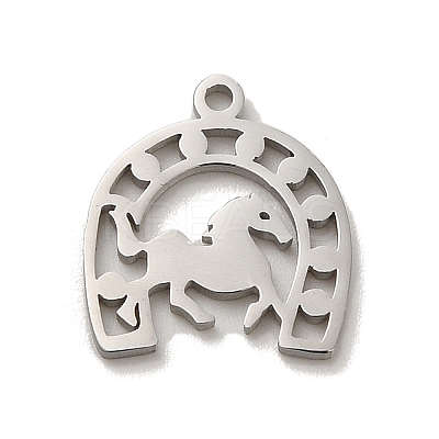 Non-Tarnish 304 Stainless Steel Charms STAS-O005-17P-1