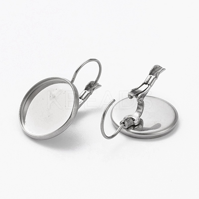 Tarnish Resistant 304 Stainless Steel Leverback Earring Findings STAS-L253-005B-P-1