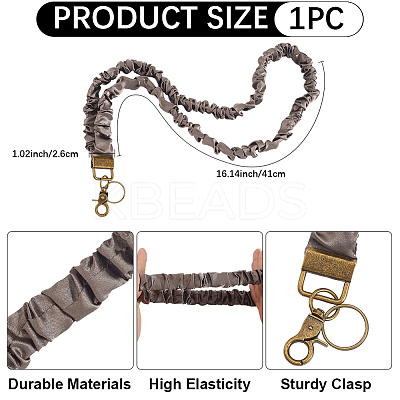 1Pc Polyester Mobile Straps HJEW-CP0001-28A-1