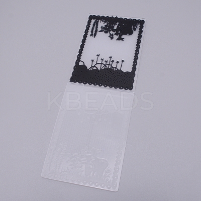 Plastic Fondant Stencil DIY-WH0221-01E-1