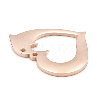 Ion Plating(IP) 304 Stainless Steel Pendants STAS-P280-17RG-1