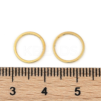 Rack Plating Brass Linking Rings KK-P286-01B-G-1