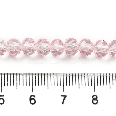 Transparent Baking Paint Glass Beads Strands DGLA-A034-T6mm-D04-1