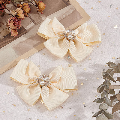 Polyester Bowknot Shoe Decorations FIND-GO0001-52A-1