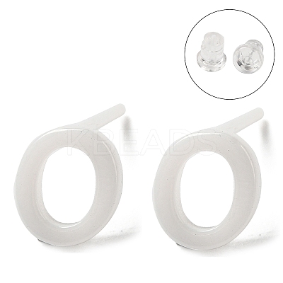 Hypoallergenic Bioceramics Zirconia Ceramic Stud Earrings EJEW-F340-04O-1