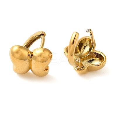 Real 18K Gold Plated 304 Stainless Stee Hoop Earrings EJEW-U009-02G-06-1