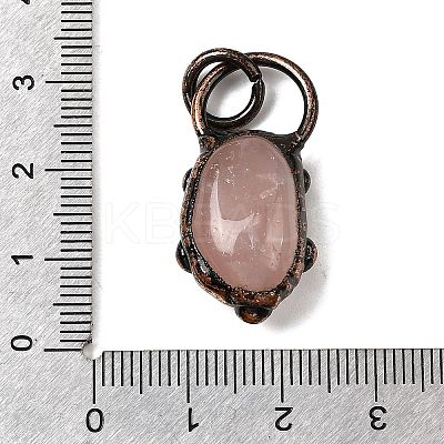 Natural Rose Quartz Pendants G-B149-08R-02-1
