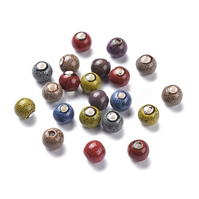 Handmade Fancy Antique Glazed Porcelain Beads X-PORC-R403-M2-1