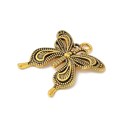 Tibetan Style Alloy Butterfly Pendants TIBEP-3945-AG-NR-1