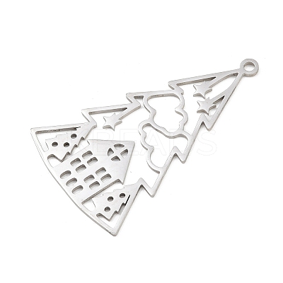 Christmas 201 Stainless Steel Pendants LS-STAS-C156-01G-P-1