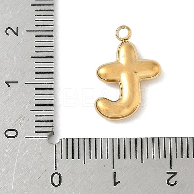 304 Stainless Steel Initial Pendants STAS-S186-12T-G-1