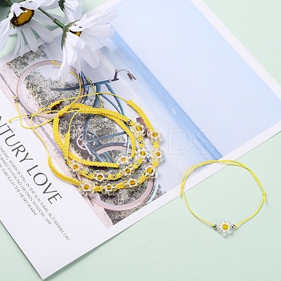 Adjustable Nylon Thread Braided Bead Bracelets Sets BJEW-JB05959-1