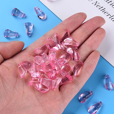 Transparent Acrylic Pendants MACR-S373-111-B01-1