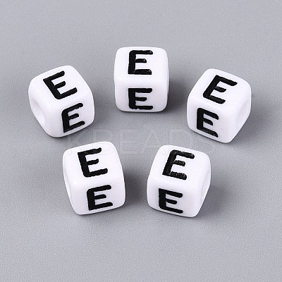 Opaque Acrylic Beads SACR-N020-04A-E-1