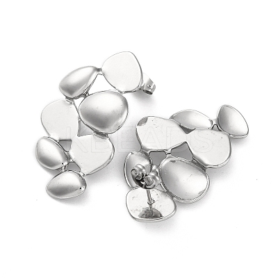 304 Stainless Steel Stud Earrings EJEW-K295-15P-1