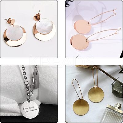 PVD Vacuum Plating 304 Stainless Steel Charms STAS-UN0017-15-1