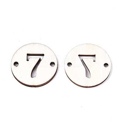 Unfinished Natural Poplar Wood Links Connectors WOOD-S045-138B-7-1