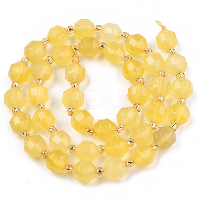 Natural Agate Beads Strands G-T131-82A-10-1