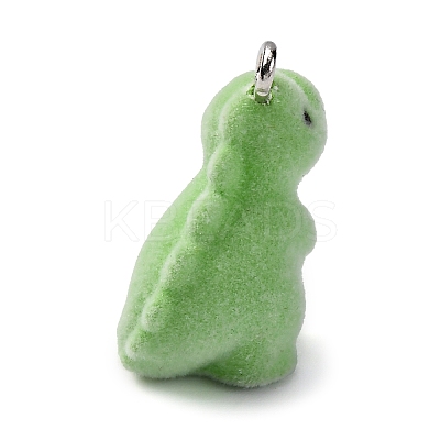 Flocky Resin Pendants FIND-S001-08G-1