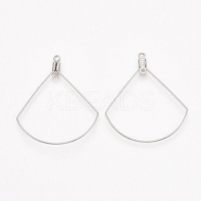 Tarnish Resistant 304 Stainless Steel Wire Pendants STAS-S103-11-1