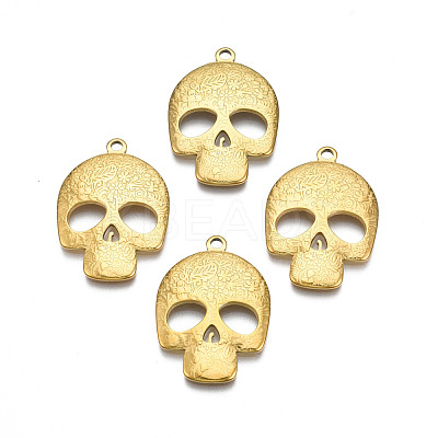 Ion Plating(IP) 201 Stainless Steel Pendants STAS-S119-164G-1