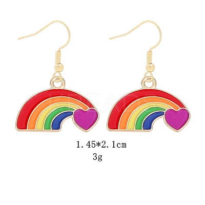 Alloy Dangle Earrings DT7553-8-1