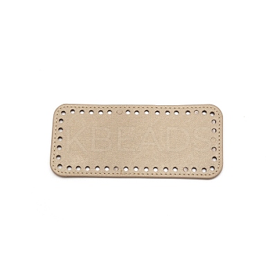 PU Leather Rectangle Bag Bottom PURS-WH0001-15A-1