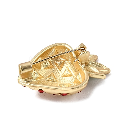 Alloy Rhinestone Brooches for Clothes for Women JEWB-F042-01MG-1