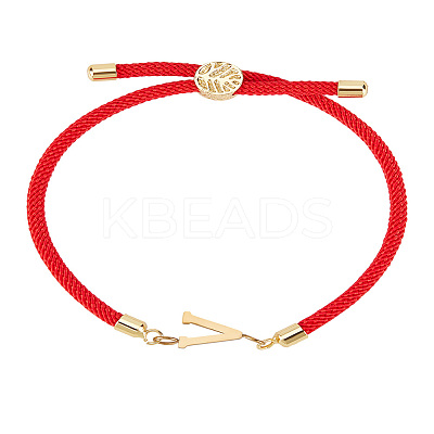 1Pc Adjustable Nylon Cord Slider Bracelets for Women BJEW-LP0001-32V-02-1
