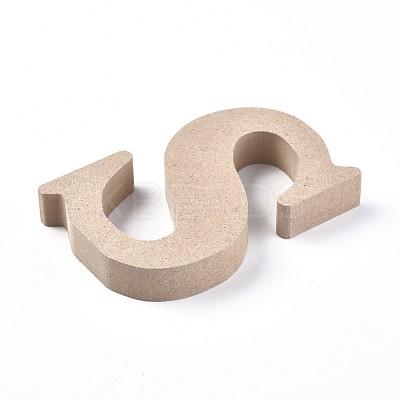 Letter Unfinished Wood Slices DIY-WH0162-62S-1