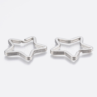 Tarnish Resistant 304 Stainless Steel Split Key Rings STAS-P197-036P-1