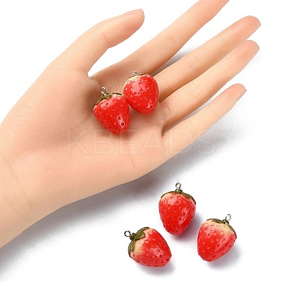 Opaque Resin Pendants RESI-YW0001-28-1