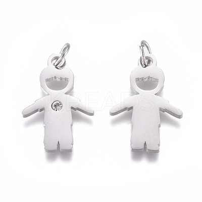 316 Surgical Stainless Steel Pendants STAS-L242-03-1