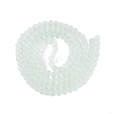 Baking Paint Transparent Glass Bead Strands GLAA-S031-6mm-29-1