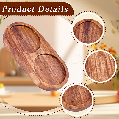 Wood Pepper Grinder Holder AJEW-WH20033-139-1