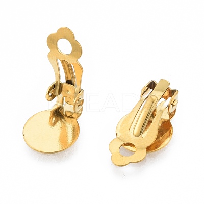 304 Stainless Steel Clip-on Earring Findings STAS-N092-168G-1