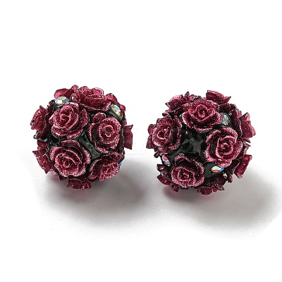 Acrylic Handmade Polymer Clay Rhinestone Beads FIND-Z036-01A-1
