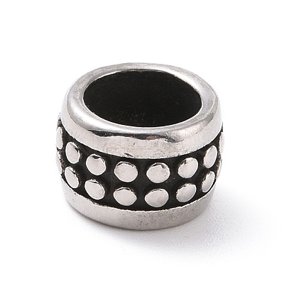 304 Stainless Steel Manual Polishing European Beads STAS-G276-24AS-1