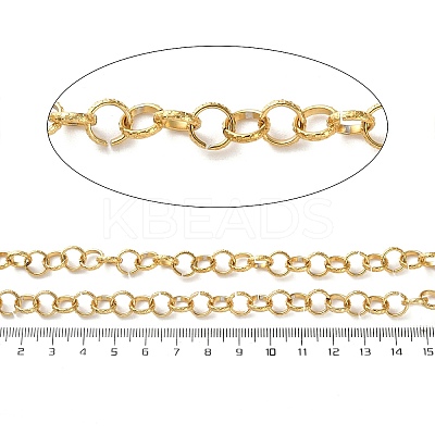 304 Stainless Steel Textured Figaro Chains CHS-S010-03G-1