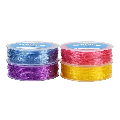 Korean Round Crystal Elastic Stretch Thread EW-Z002-01-0.8mm-1