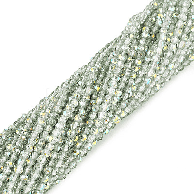 Transparent Glass Beads Strands EGLA-N028-01A-A02-1