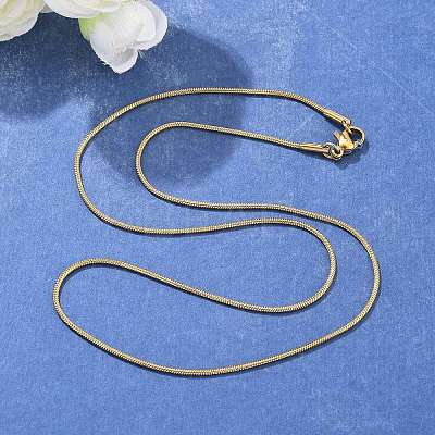304 Stainless Steel Snake Chain Necklaces NJEW-F248-02B-G-1