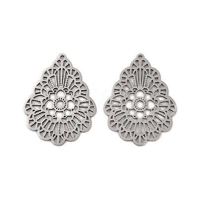 201 Stainless Steel Pendants STAS-U052-02F-P-1