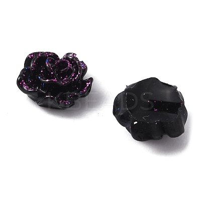 Camellia Resin Cabochons MRMJ-WH0064-51B-09-1