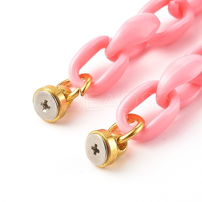 Acrylic Cable Chain Phone Case Chain HJEW-JM00494-03-1