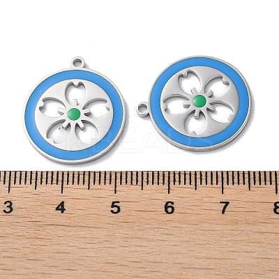 304 Stainless Steel Pendants STAS-C083-13P-01-1