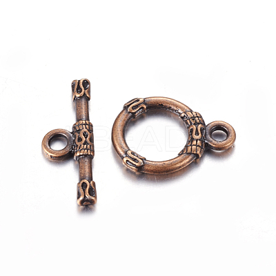 Tibetan Style Alloy Toggle Clasps RLF10395Y-NF-1