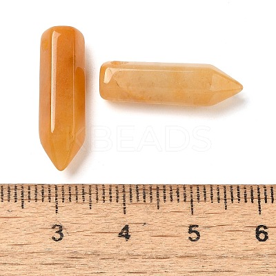 Natural Topaz Jade Pointed Pendants G-C158-05G-1