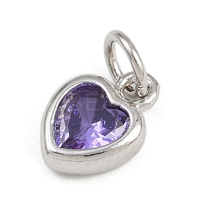 Brass with Cubic Zirconia Pendants KK-A269-67A-P-1