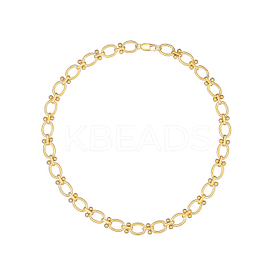 Stylish Unisex 304 Stainless Steel Irregular Buckle Bracelet/Necklace GC1125-1-1